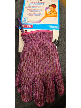 Evri Scrubbee Cleaning Gloves 2 Pack Dishwashing Scrubber Gloves Kitchen Scrub G